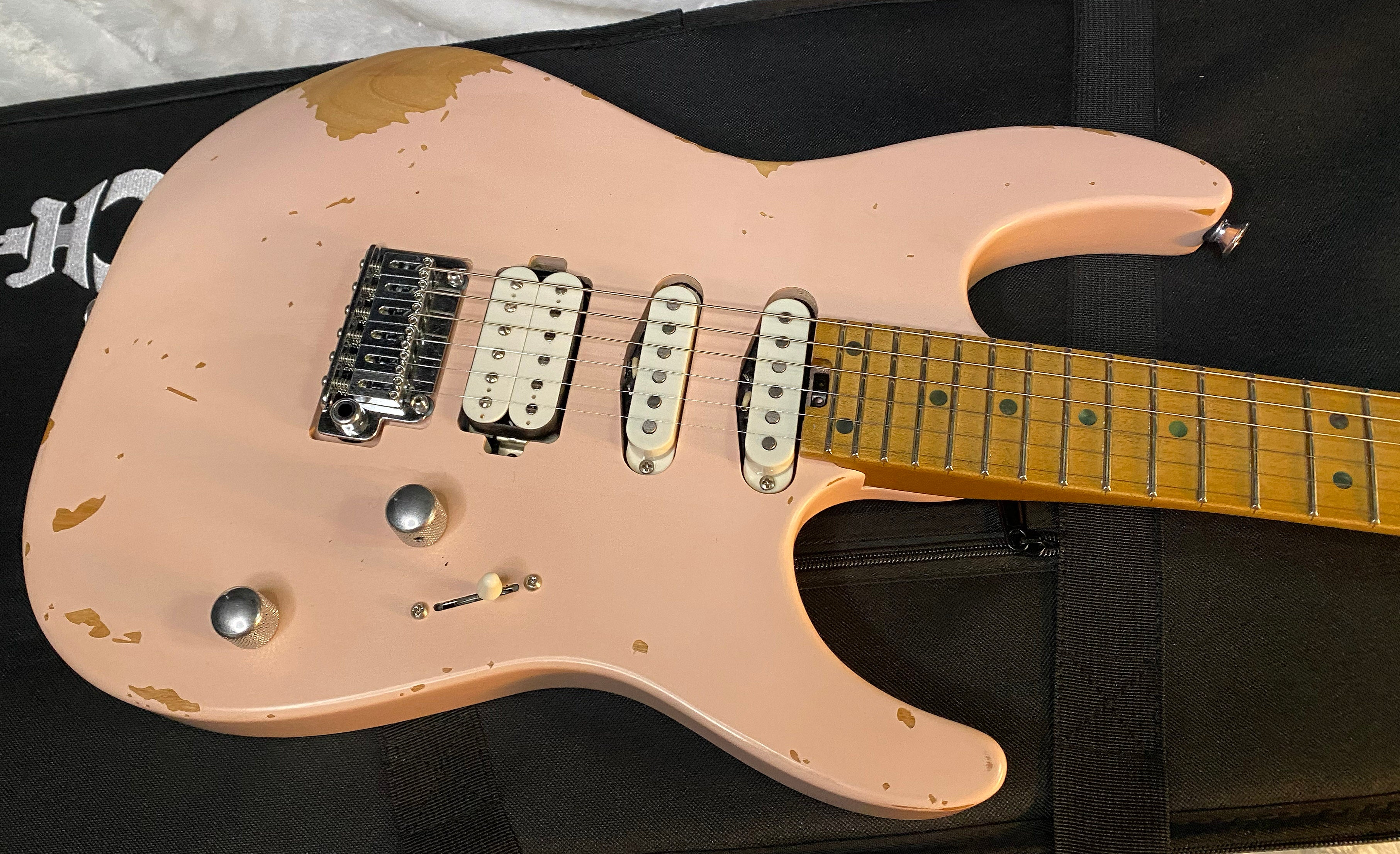 NEW! Charvel Pro-Mod Signature Rick Graham DK24 2PT CM Worn Shell Pink - Foam Core Case - 7.2lbs - Authorized Dealer - G06532