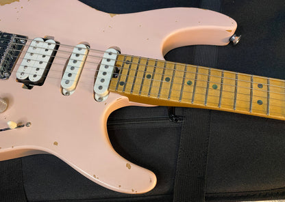 NEW! Charvel Pro-Mod Signature Rick Graham DK24 2PT CM Worn Shell Pink - Foam Core Case - 7.2lbs - Authorized Dealer - G06532