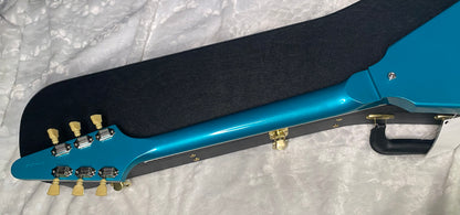NEW Gibson Custom Limited Edition 1969 Flying V Reissue Electric Guitar - Gloss Aqua Mist - 6.1 lbs - Authorized Dealer - G07901