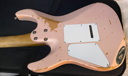 NEW! Charvel Pro-Mod Signature Rick Graham DK24 2PT CM Worn Shell Pink - Foam Core Case - 7.2lbs - Authorized Dealer - G06532