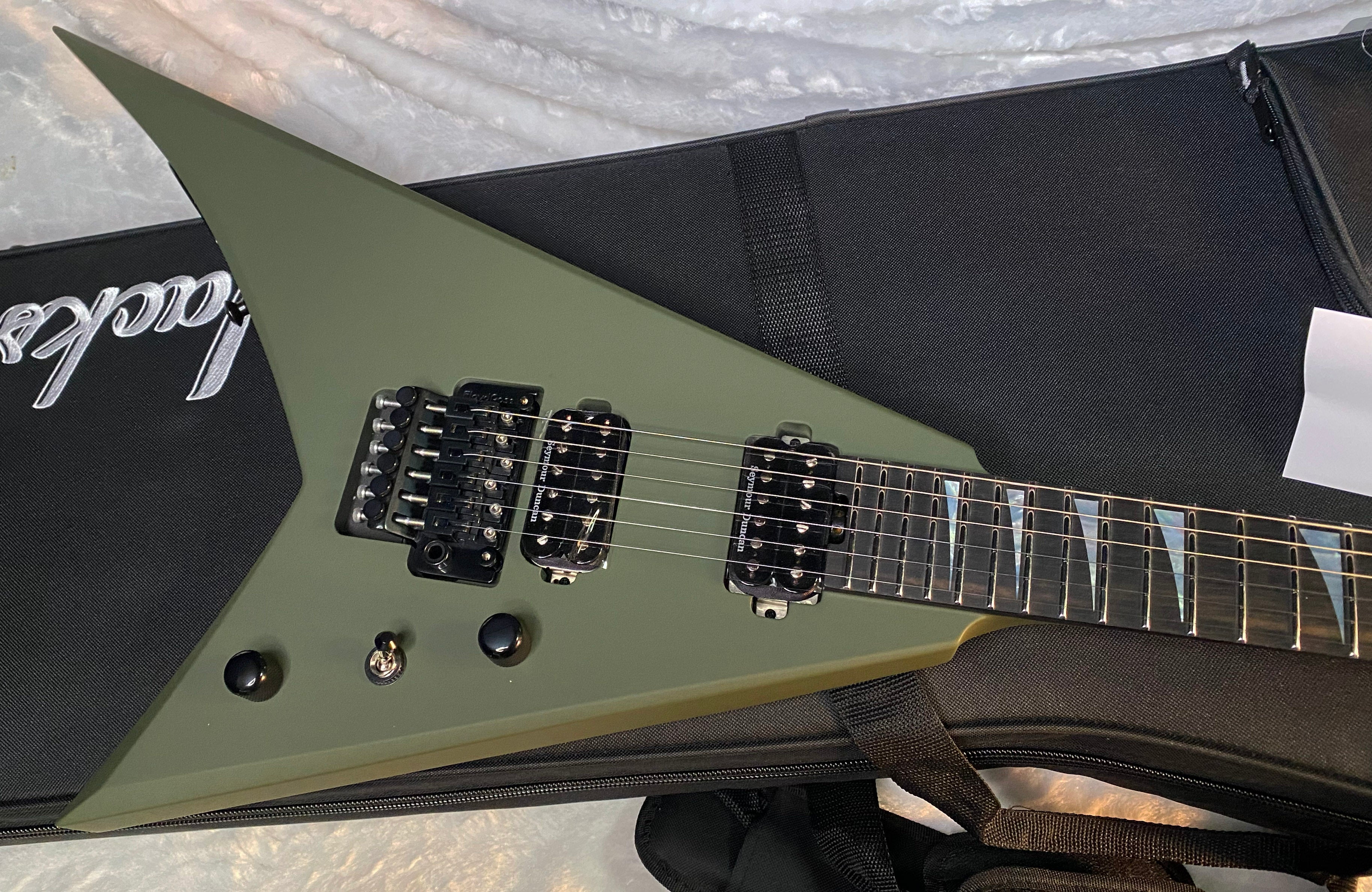 NEW! Jackson American Series Rhoads RR24 - Ebony Fingerboard  - Floyd Rose - Matte Army Drab - Authorized Dealer - G06541