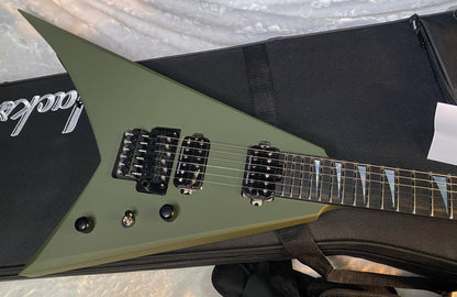 NEW! Jackson American Series Rhoads RR24 - Ebony Fingerboard  - Floyd Rose - Matte Army Drab - Authorized Dealer - G06541