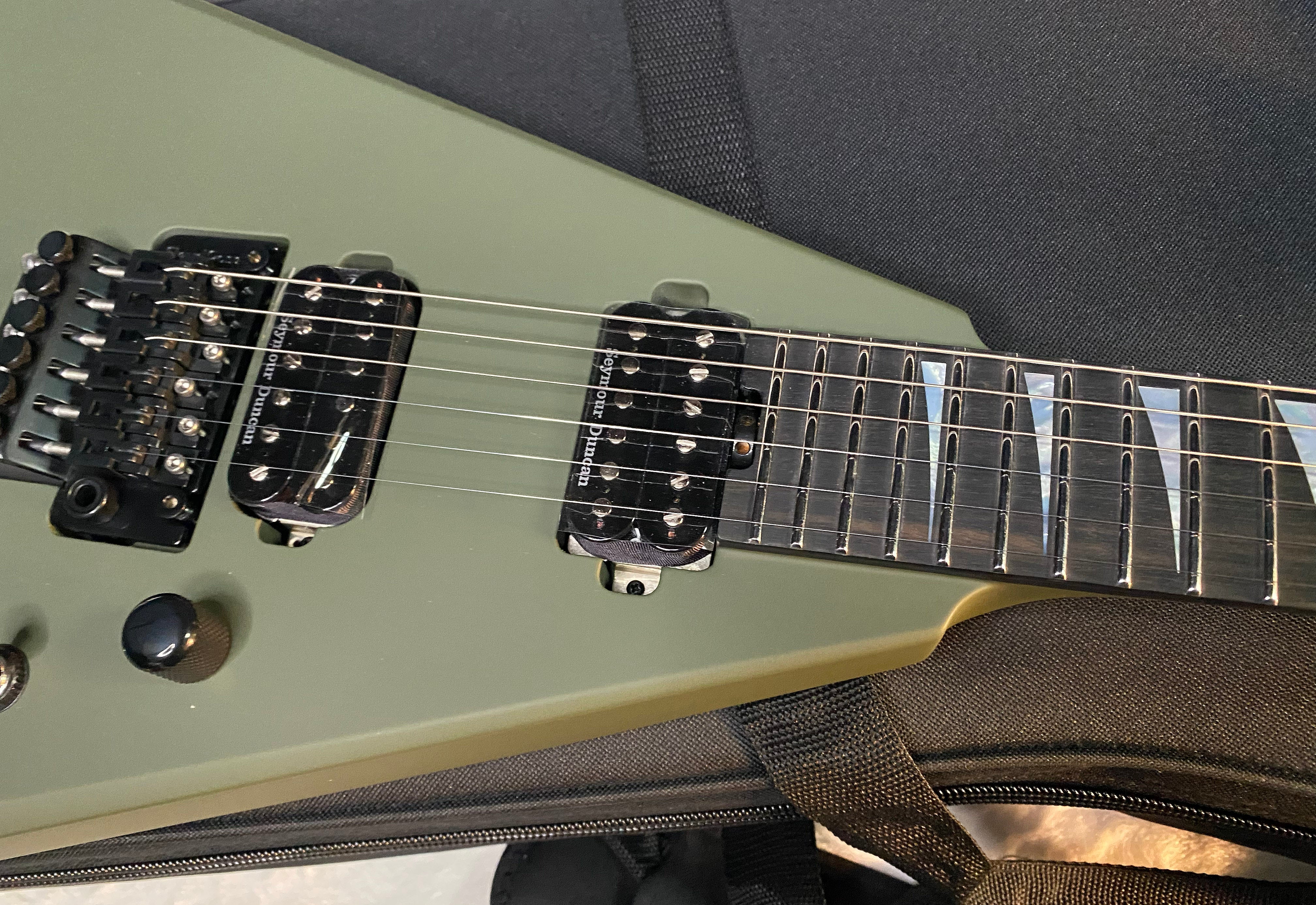 NEW! Jackson American Series Rhoads RR24 - Ebony Fingerboard  - Floyd Rose - Matte Army Drab - Authorized Dealer - G06541