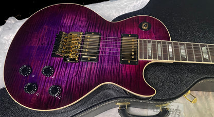 NEW! Gibson Custom Les Paul Axcess Standard Figured Top Floyd Rose Electric Guitar - Greatest Hits II - Authorized Dealer - Tri-Berry Burst - WOW! 8.45lbs - G07920