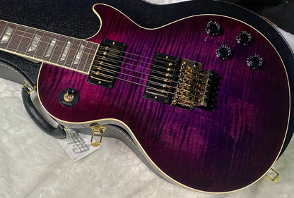NEW! Gibson Custom Les Paul Axcess Standard Figured Top Floyd Rose Electric Guitar - Greatest Hits II - Authorized Dealer - Tri-Berry Burst - WOW! 8.45lbs - G07920