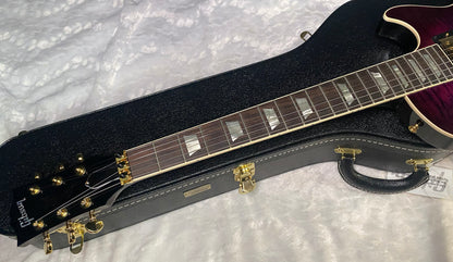 NEW! Gibson Custom Les Paul Axcess Standard Figured Top Floyd Rose Electric Guitar - Greatest Hits II - Authorized Dealer - Tri-Berry Burst - WOW! 8.45lbs - G07920