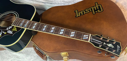 NEW! Gibson Acoustic Hummingbird Torch Acoustic-Electric Guitar - Ebony - 4.4 lbs - Authorized Dealer! G07196