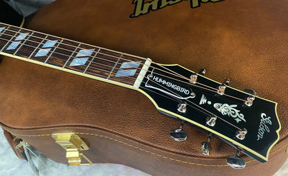 NEW! Gibson Acoustic Hummingbird Torch Acoustic-Electric Guitar - Ebony - 4.4 lbs - Authorized Dealer! G07196