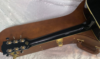 NEW! Gibson Acoustic Hummingbird Torch Acoustic-Electric Guitar - Ebony - 4.4 lbs - Authorized Dealer! G07196