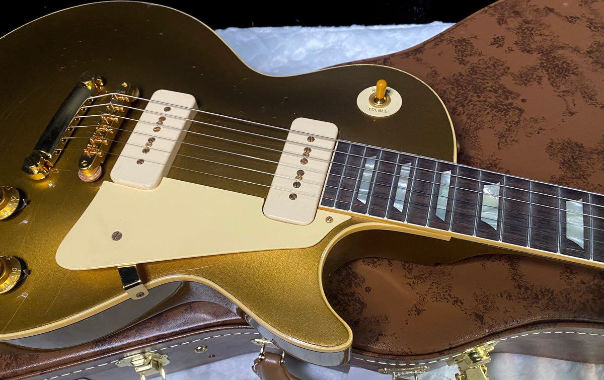 NEW! Gibson Custom 1956 Les Paul Standard Reissue Electric Guitar - All Gold, Light Aged 2026 Limited Edition Collection - Authorized Dealer - In-Stock! - 8.7lbs - G09739