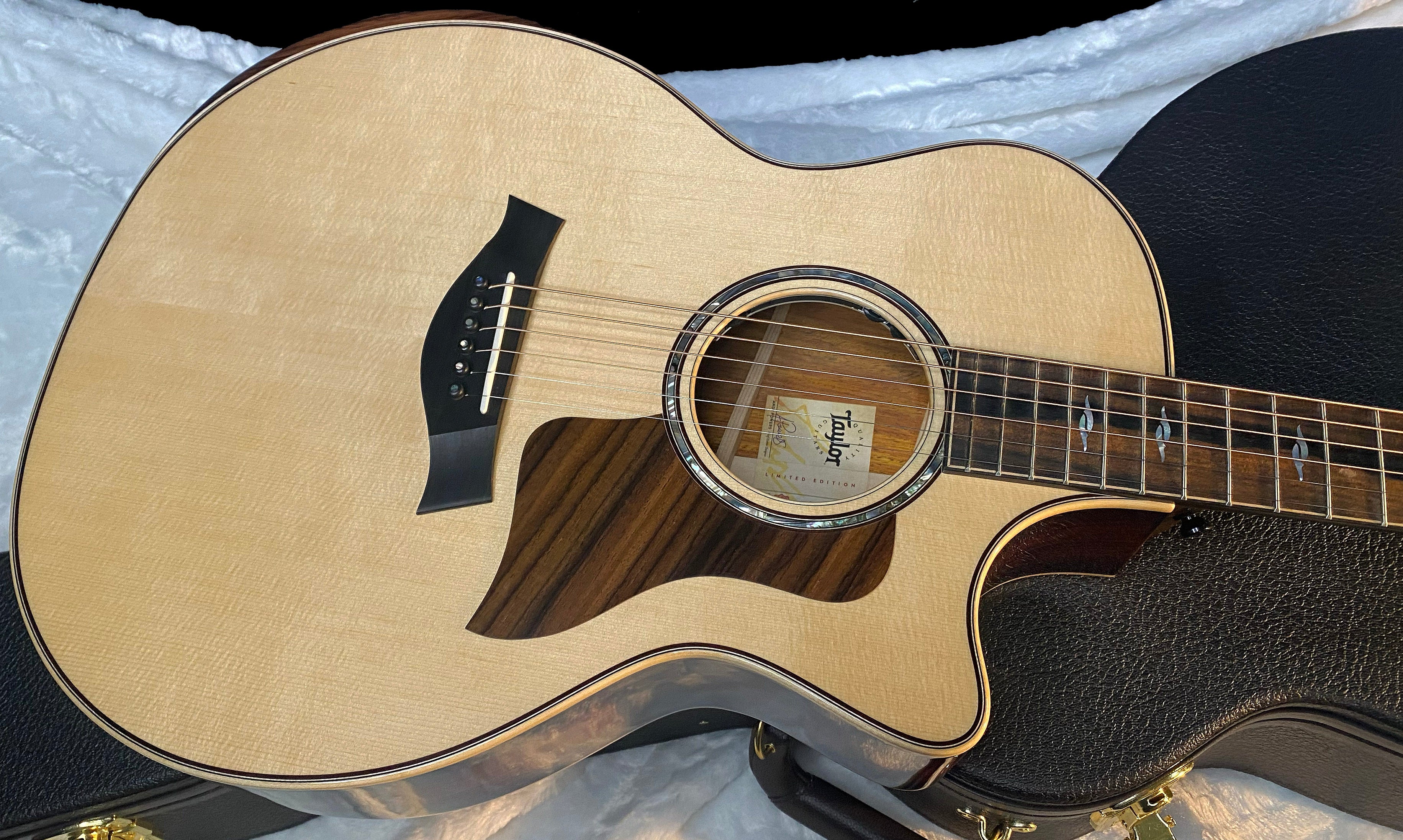 NEW! Taylor 814ce LTD Cocobolo Acoustic-Electric Guitar - Natural Top - Shaded Edgeburst Back & Sides - Authorized Dealer - SAVE! G06585