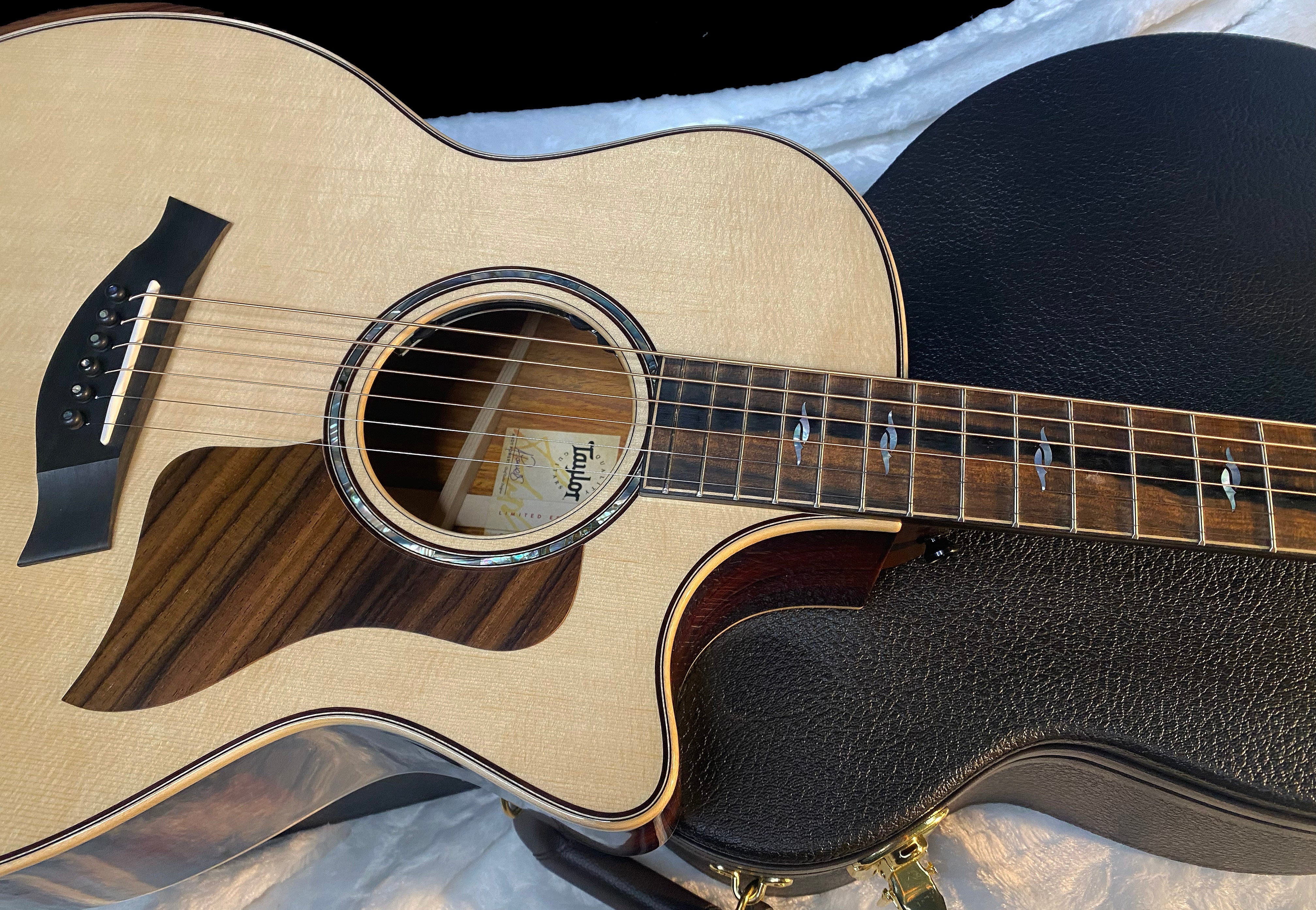 NEW! Taylor 814ce LTD Cocobolo Acoustic-Electric Guitar - Natural Top - Shaded Edgeburst Back & Sides - Authorized Dealer - SAVE! G06585