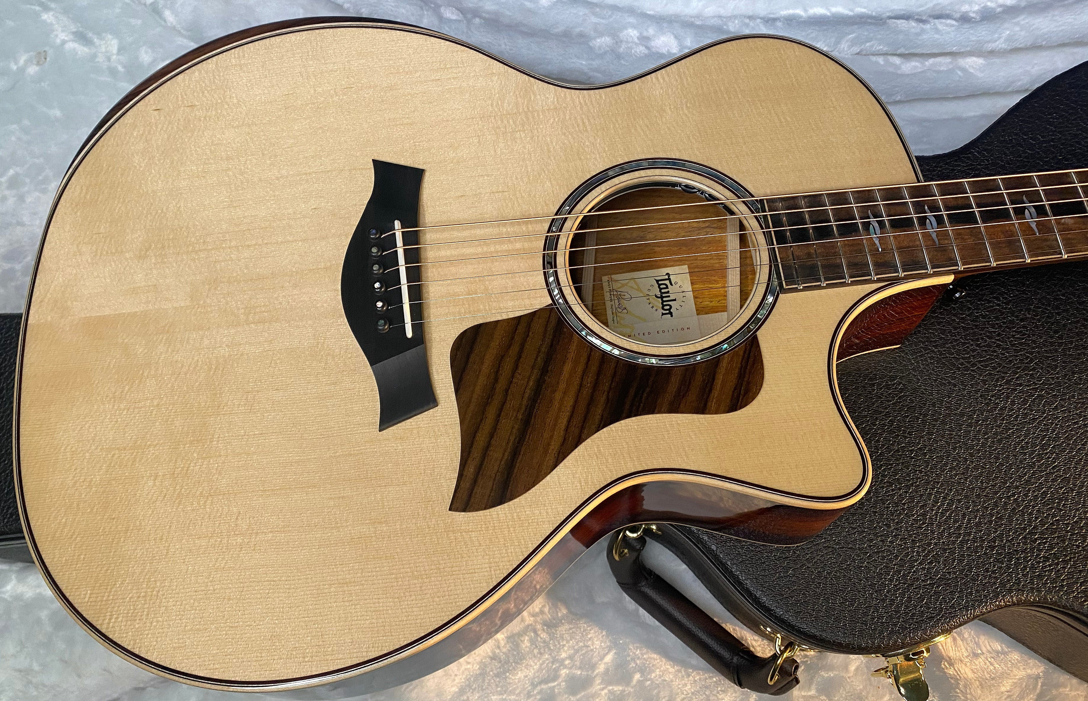 NEW! Taylor 814ce LTD Cocobolo Acoustic-Electric Guitar - Natural Top - Shaded Edgeburst Back & Sides - Authorized Dealer - SAVE! G06585