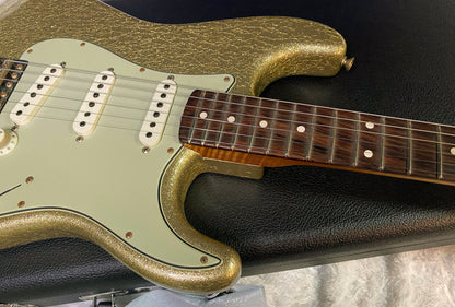 NEW! Fender 59 Stratocaster Custom Shop Relic Masterbuilt Dennis Galuska Brazilian Fretboard - Gold Sparkle - 7.5lbs - Authorized Dealer - G03177