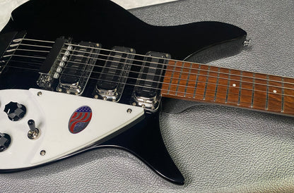 NEW! Rickenbacker 325C64 Miami 3 Pickup Semi-Hollow Guitar- Jetglo - Authorized Dealer - 6.7lbs - G07981