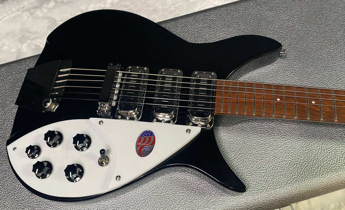 NEW! Rickenbacker 325C64 Miami 3 Pickup Semi-Hollow Guitar- Jetglo - Authorized Dealer - 6.7lbs - G07981