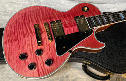 NEW! Gibson Dealer Select Custom Shop Les Paul Custom AAA Figured Top - Transparent Pink - Authorized Dealer - WOW! 8.8 lbs - G05750