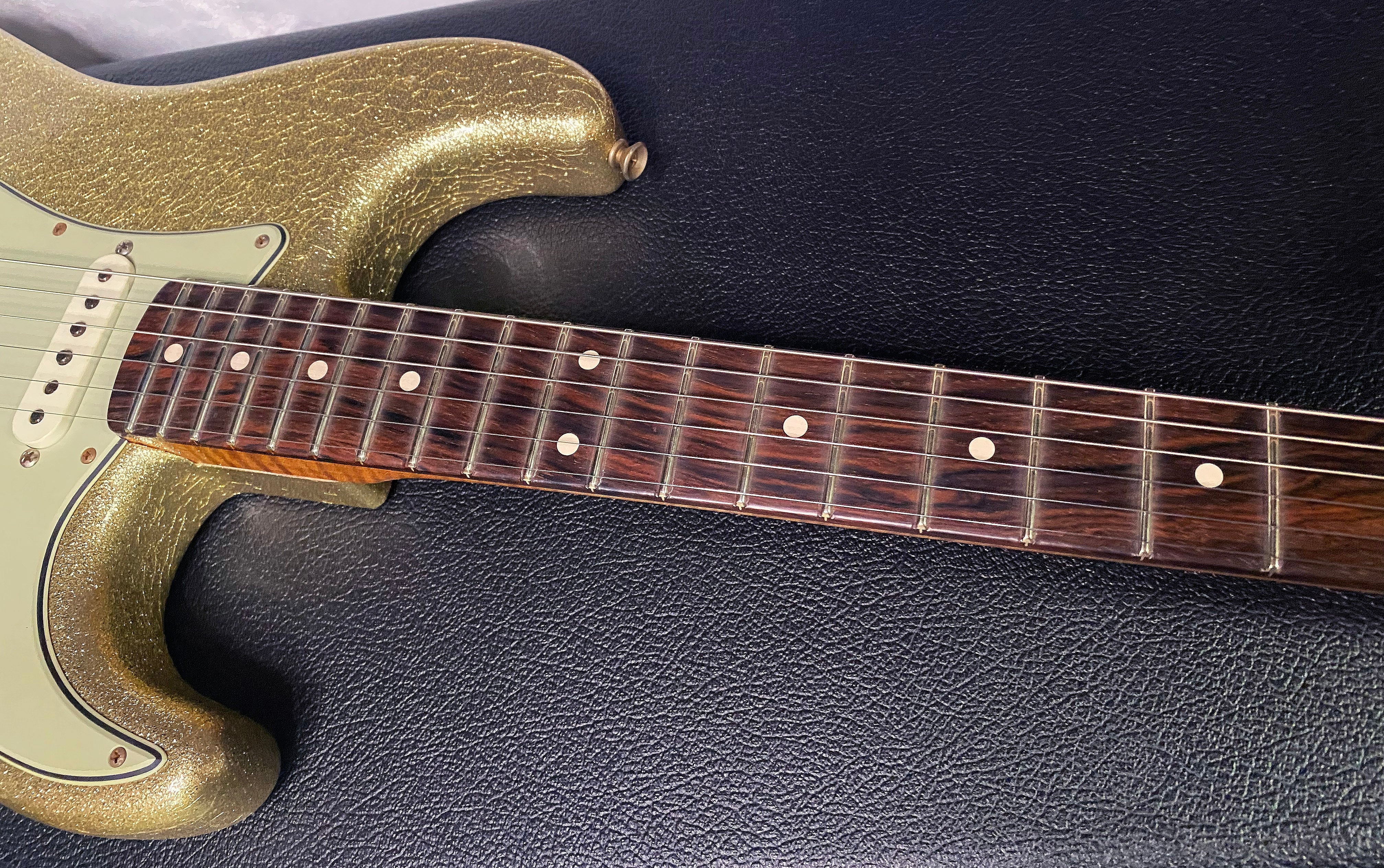 NEW! Fender 59 Stratocaster Custom Shop Relic Masterbuilt Dennis Galuska Brazilian Fretboard - Gold Sparkle - 7.5lbs - Authorized Dealer - G03177