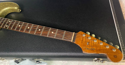 NEW! Fender 59 Stratocaster Custom Shop Relic Masterbuilt Dennis Galuska Brazilian Fretboard - Gold Sparkle - 7.5lbs - Authorized Dealer - G03177
