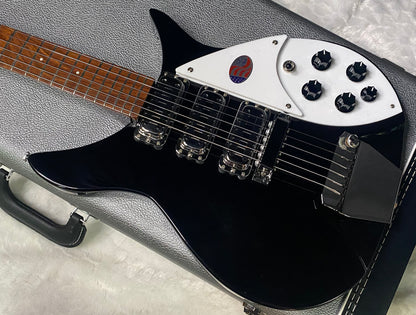 NEW! Rickenbacker 325C64 Miami 3 Pickup Semi-Hollow Guitar- Jetglo - Authorized Dealer - 6.7lbs - G07981