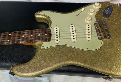NEW! Fender 59 Stratocaster Custom Shop Relic Masterbuilt Dennis Galuska Brazilian Fretboard - Gold Sparkle - 7.5lbs - Authorized Dealer - G03177
