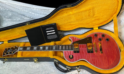 NEW! Gibson Dealer Select Custom Shop Les Paul Custom AAA Figured Top - Transparent Pink - Authorized Dealer - WOW! 8.8 lbs - G05750