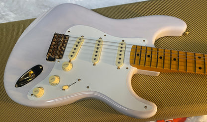 NEW! Fender American Vintage II 1957 Stratocaster - White Blonde Ash - AAA Flamed Maple Neck - Gold Hardware - Authorized Dealer - 8.1lbs - G06569