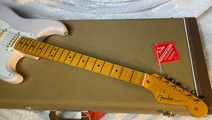 NEW! Fender American Vintage II 1957 Stratocaster - White Blonde Ash - AAA Flamed Maple Neck - Gold Hardware - Authorized Dealer - 8.1lbs - G06569