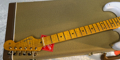 NEW! Fender American Vintage II 1957 Stratocaster - White Blonde Ash - AAA Flamed Maple Neck - Gold Hardware - Authorized Dealer - 8.1lbs - G06569