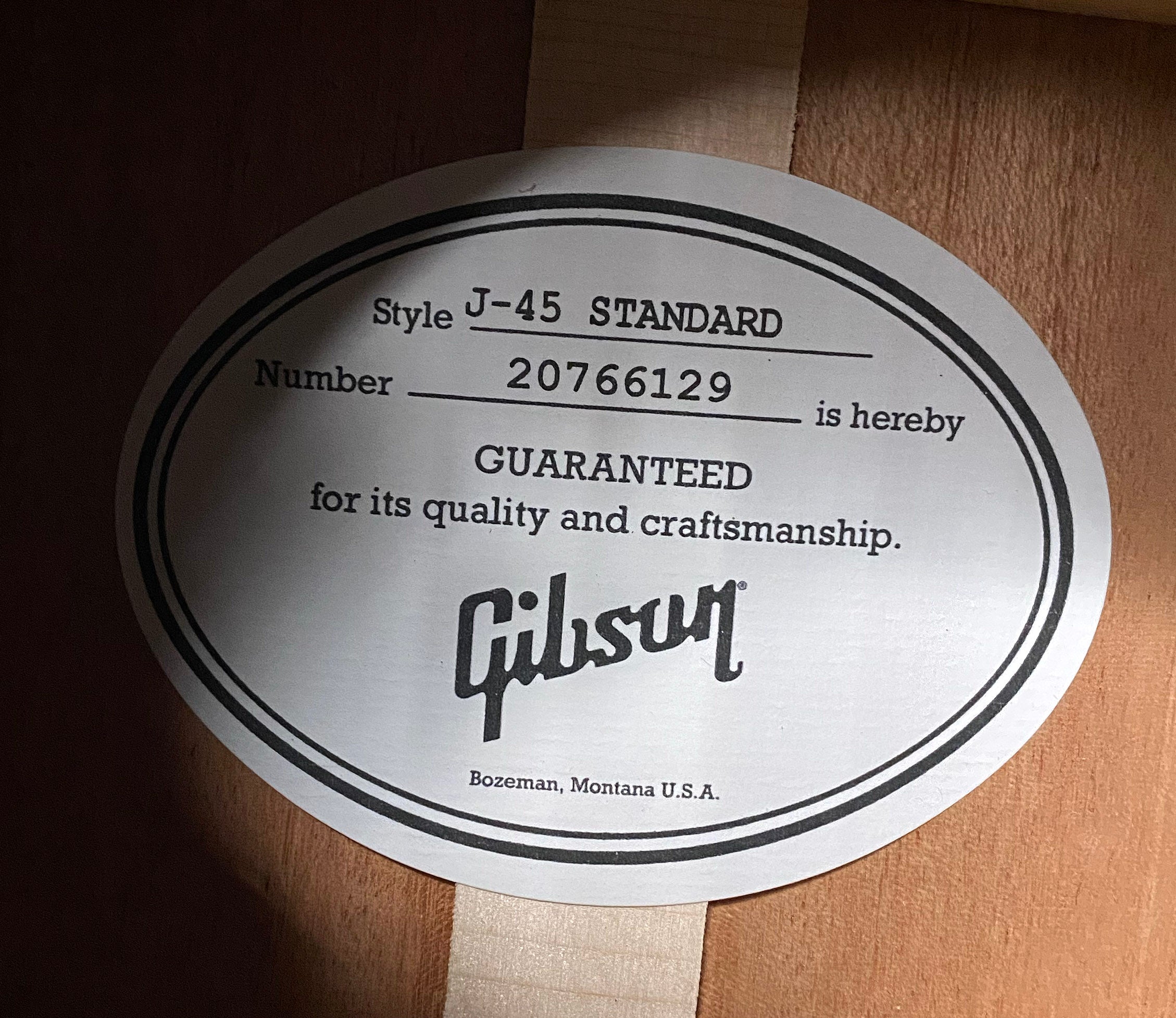 NEW! Gibson J-45 Standard Acoustic Electric Guitar - Vintage Sunburst - Authorized Dealer - 4.85lbs - G07204