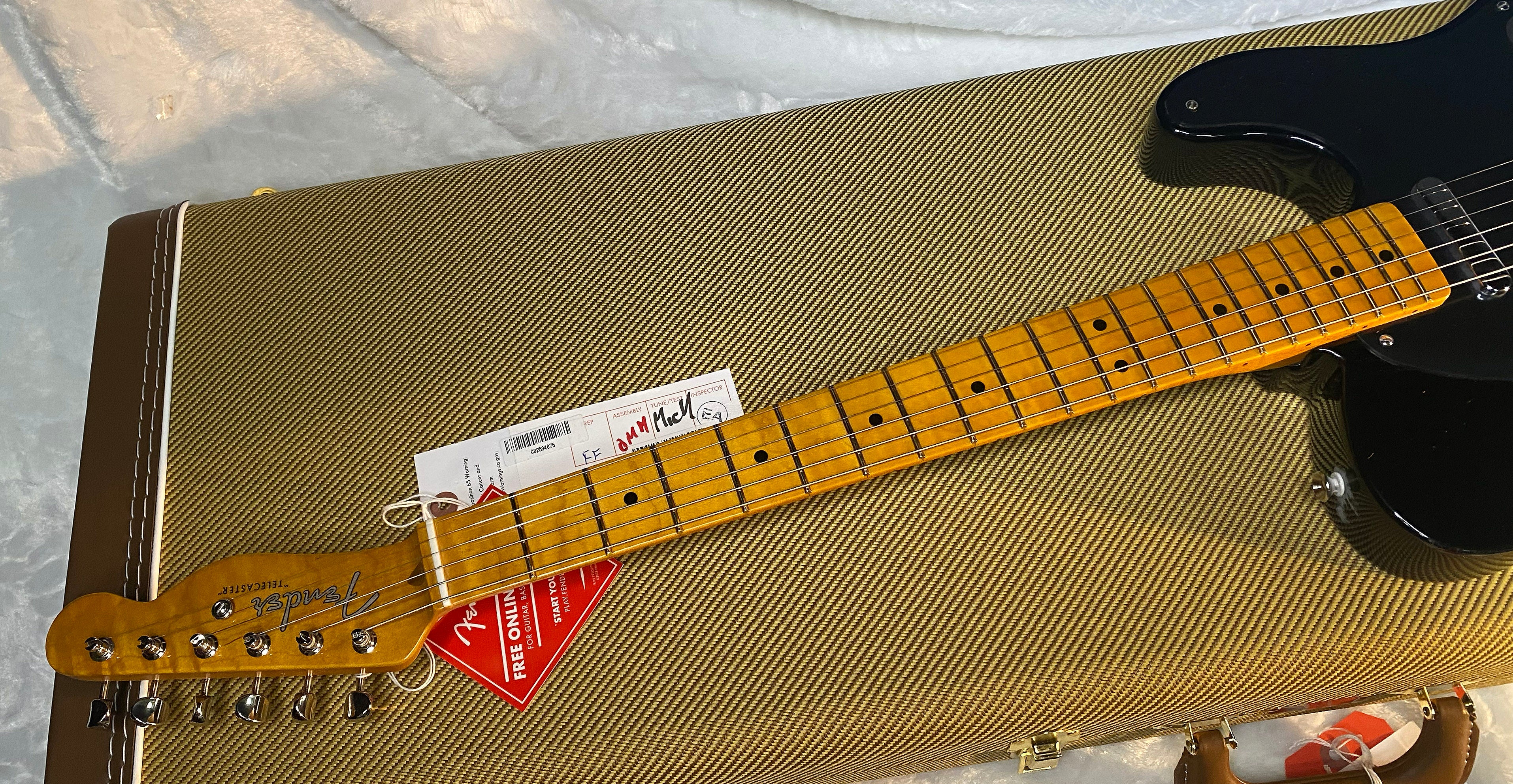 NEW! Fender Limited Edition American Vintage II 1951 Telecaster - Flame Maple Neck / Fingerboard, Black - 7.1lbs - Authorized Dealer - G06572