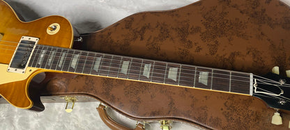 NEW ! Gibson Custom Shop 1959 Les Paul - Golden Poppy Burst - Authorized Dealer - Hand Picked Curly Maple Flame Top - VOS - 8.8 lbs - G07184