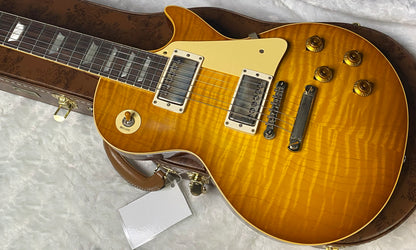 NEW ! Gibson Custom Shop 1959 Les Paul - Golden Poppy Burst - Authorized Dealer - Hand Picked Curly Maple Flame Top - VOS - 8.8 lbs - G07184