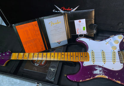 NEW! Fender Custom Shop Special Run '69 Stratocaster Heavy Relic - Handwound P/U's - Aged Plum - Reverse Headstock - 7.8lbs - Authorized Dealer - One OFF! SUPRE RARE! G06592