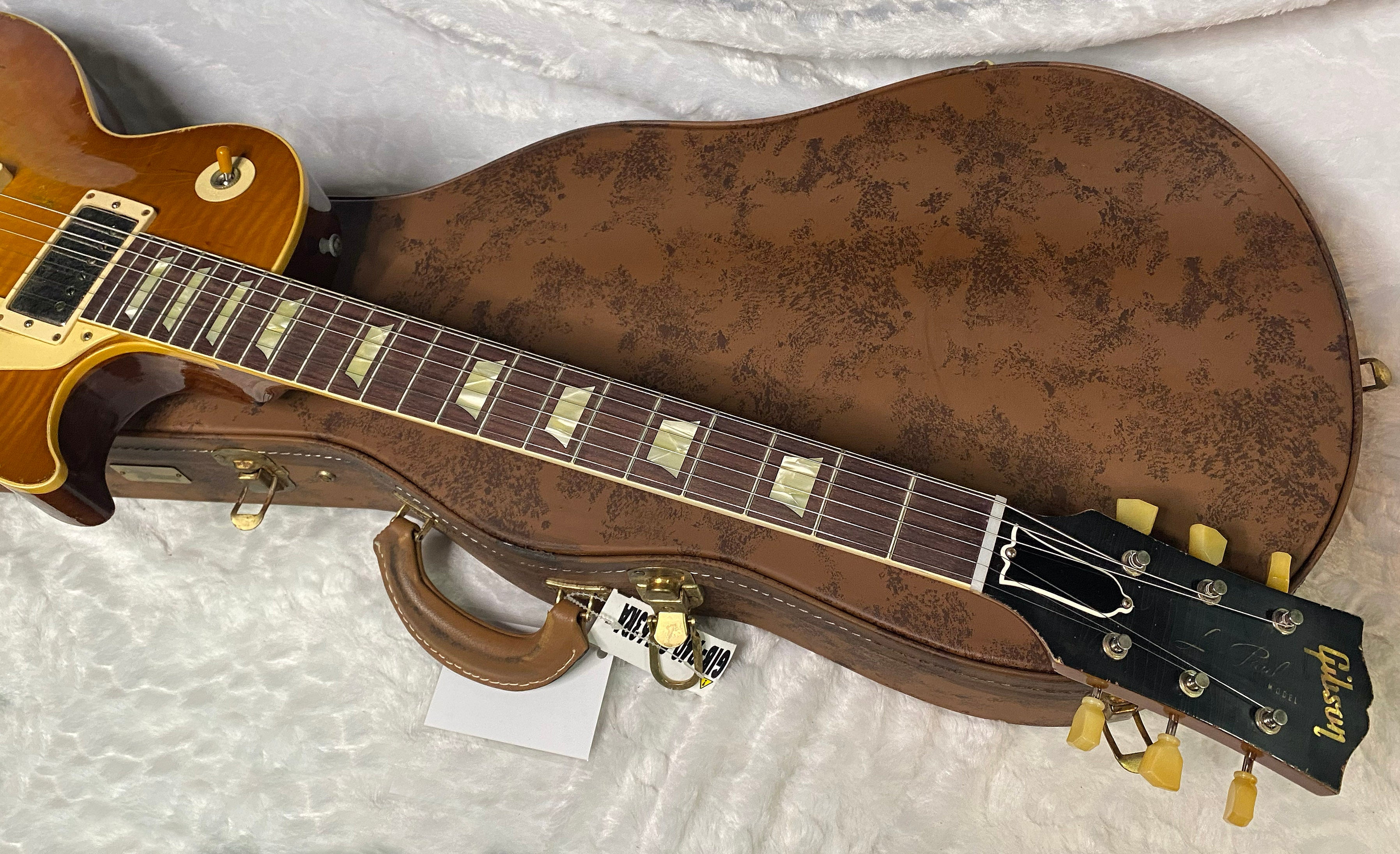 NEW! Gibson Custom 1959 Les Paul Standard Mismatched Top Electric Guitar - Gold Poppy Burst, Heavy Aged - Only 8.1lbs - G07185