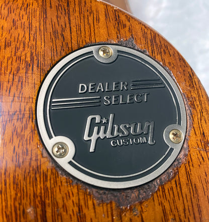NEW! Gibson Custom 1959 Les Paul Standard Mismatched Top Electric Guitar - Gold Poppy Burst, Heavy Aged - Only 8.1lbs - G07185