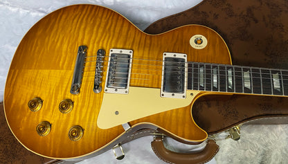 NEW ! Gibson Custom Shop 1959 Les Paul - Golden Poppy Burst - Authorized Dealer - Hand Picked Curly Maple Flame Top - VOS - 8.6 lbs - G07179