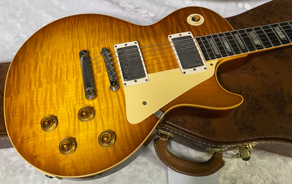 NEW ! Gibson Custom Shop 1959 Les Paul - Golden Poppy Burst - Authorized Dealer - Hand Picked Curly Maple Flame Top - VOS - 8.6 lbs - G07179