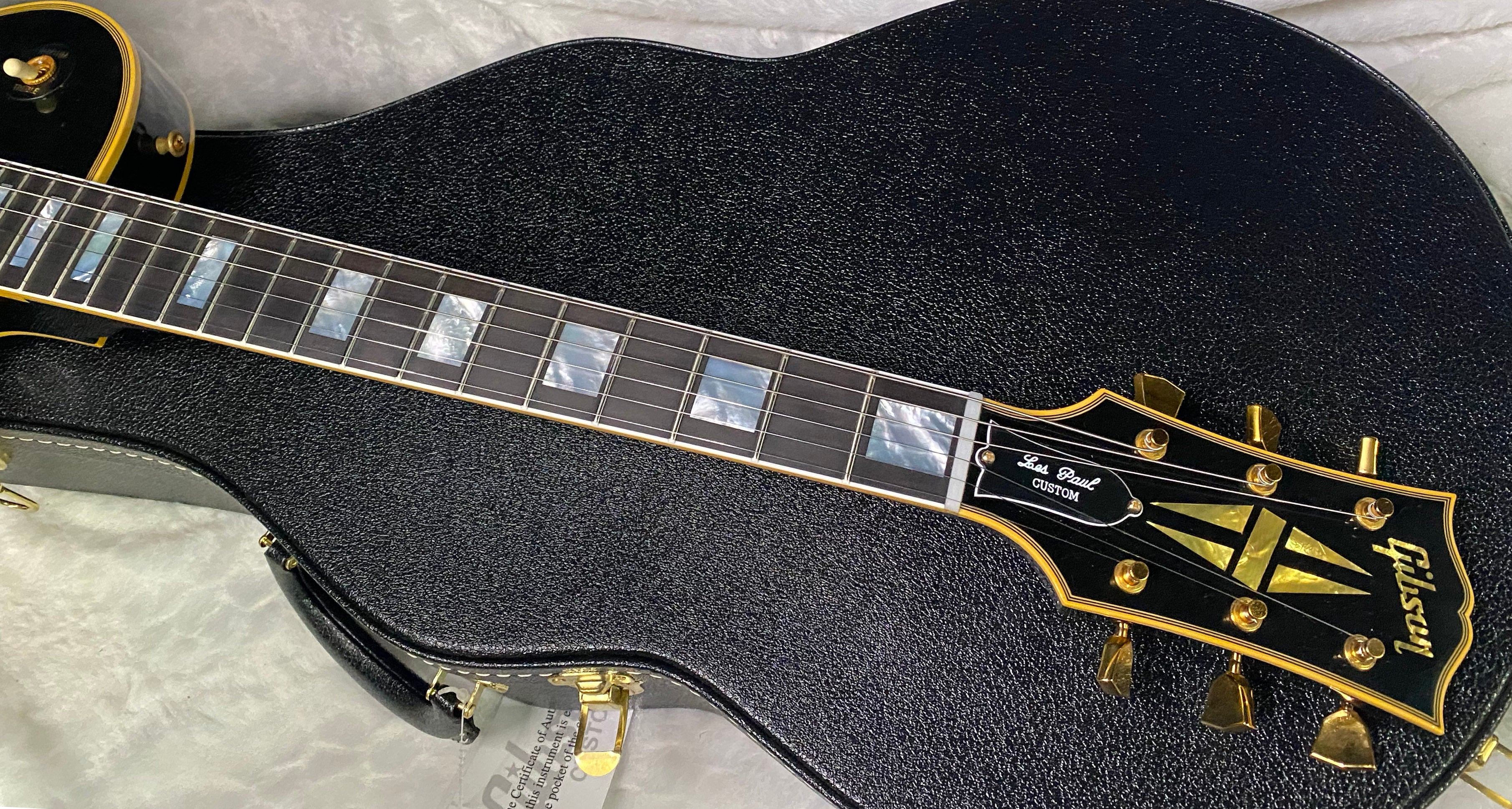 NEW! Gibson Custom Shop Murphy Lab '68 Les Paul Custom Reissue Ultra Light Aged Ebony Authorized Dealer - 9.2 lbs - G06602