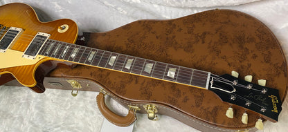 NEW ! Gibson Custom Shop 1959 Les Paul - Golden Poppy Burst - Authorized Dealer - Hand Picked Curly Maple Flame Top - VOS - 8.6 lbs - G07179