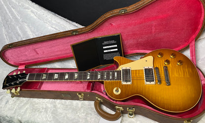 NEW ! Gibson Custom Shop 1959 Les Paul - Golden Poppy Burst - Authorized Dealer - Hand Picked Curly Maple Flame Top - VOS - 8.6 lbs - G07179