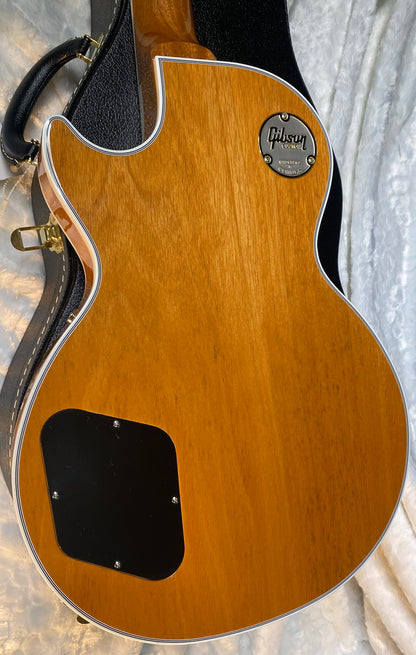 NEW! Gibson Dealer Select Custom Shop Les Paul Custom AAA Figured Flame Top - Transparent Blue / Natural Back - Authorized Dealer - WOW! 8.9 lbs - G06607