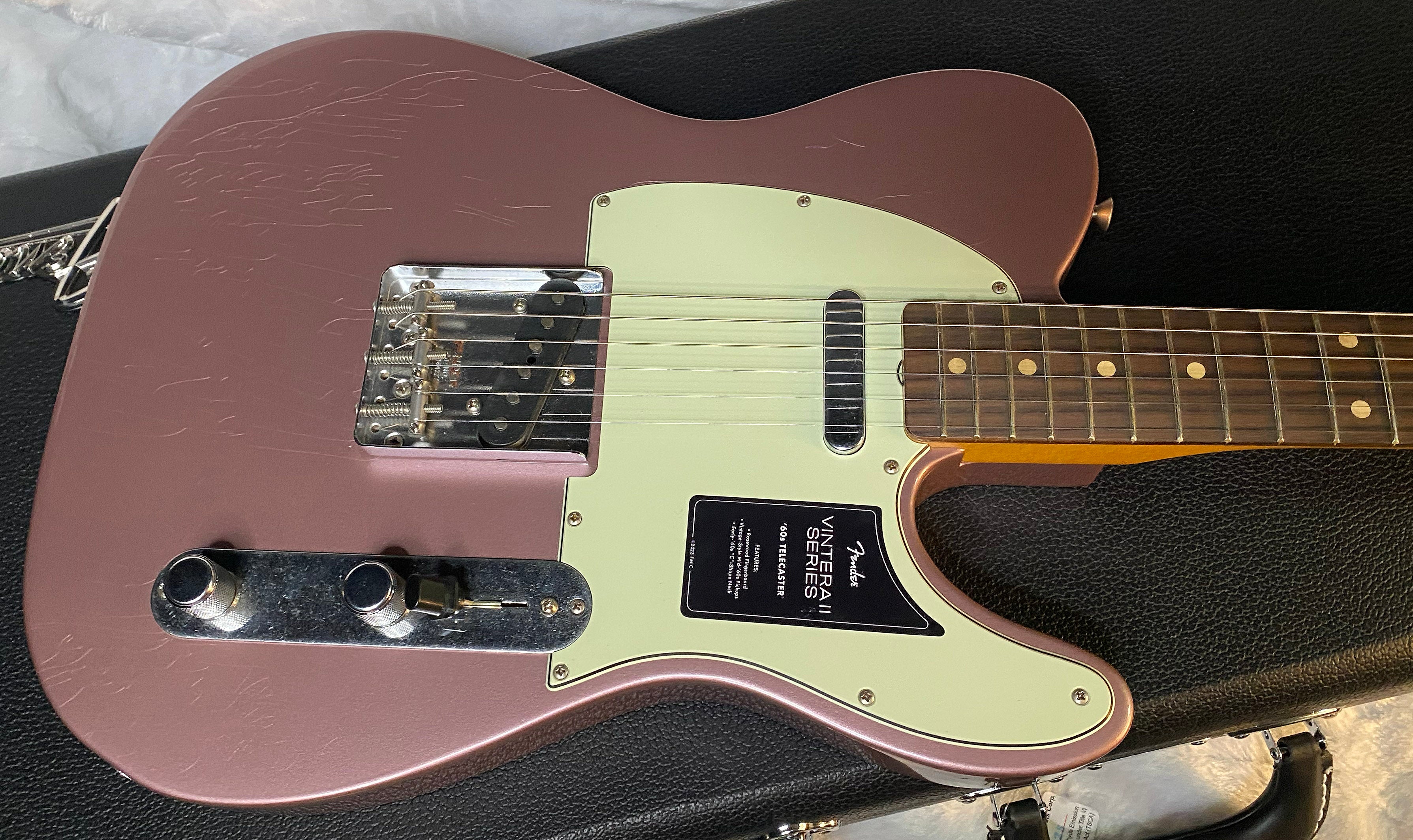 NEW Fender Limited Edition Vintera II Road Worn '60s Telecaster - Burgundy Mist Metallic - 7.5lbs  - Authorized Dealer - G05771