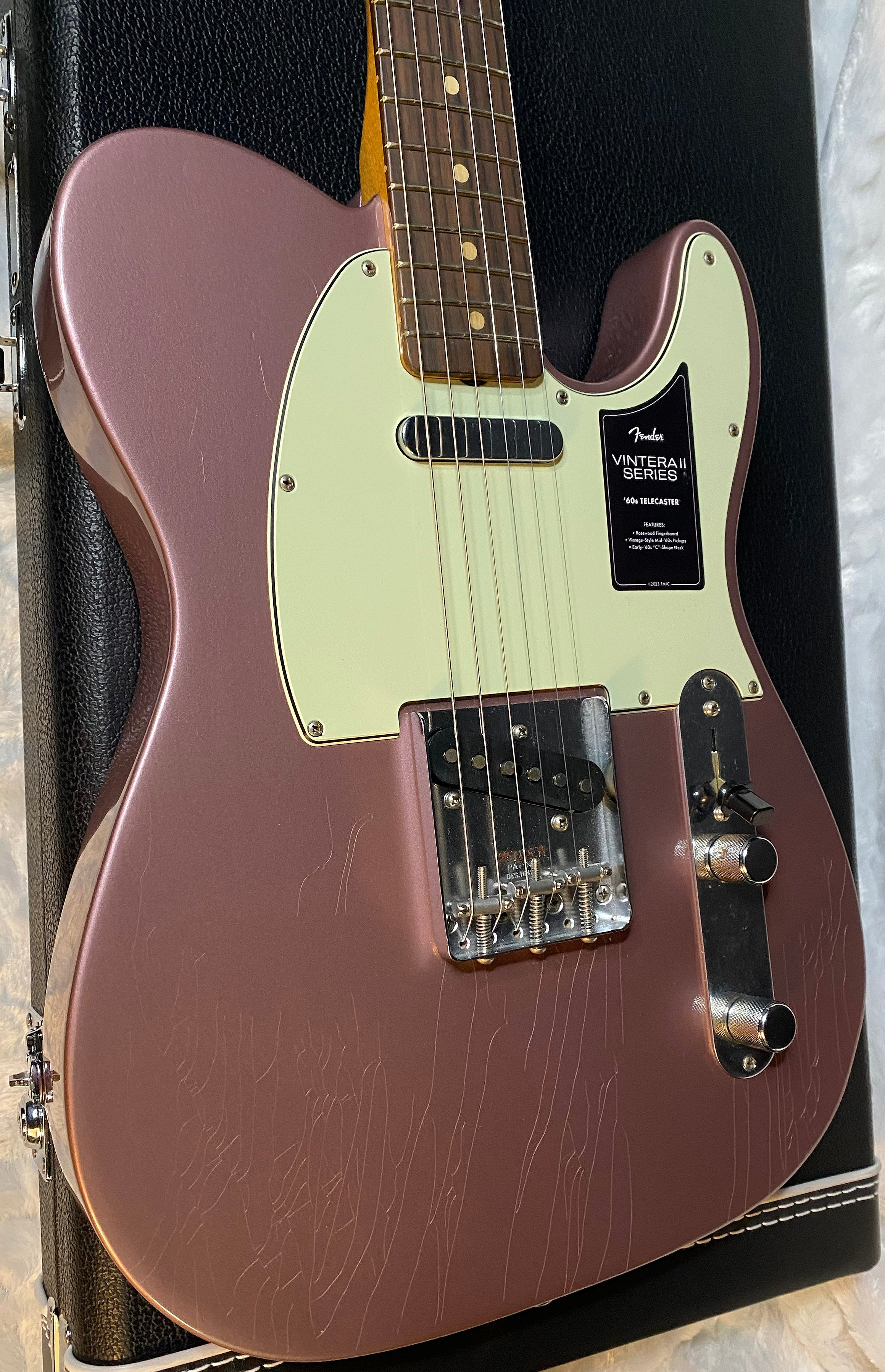 NEW Fender Limited Edition Vintera II Road Worn '60s Telecaster - Burgundy Mist Metallic - 7.5lbs  - Authorized Dealer - G05771