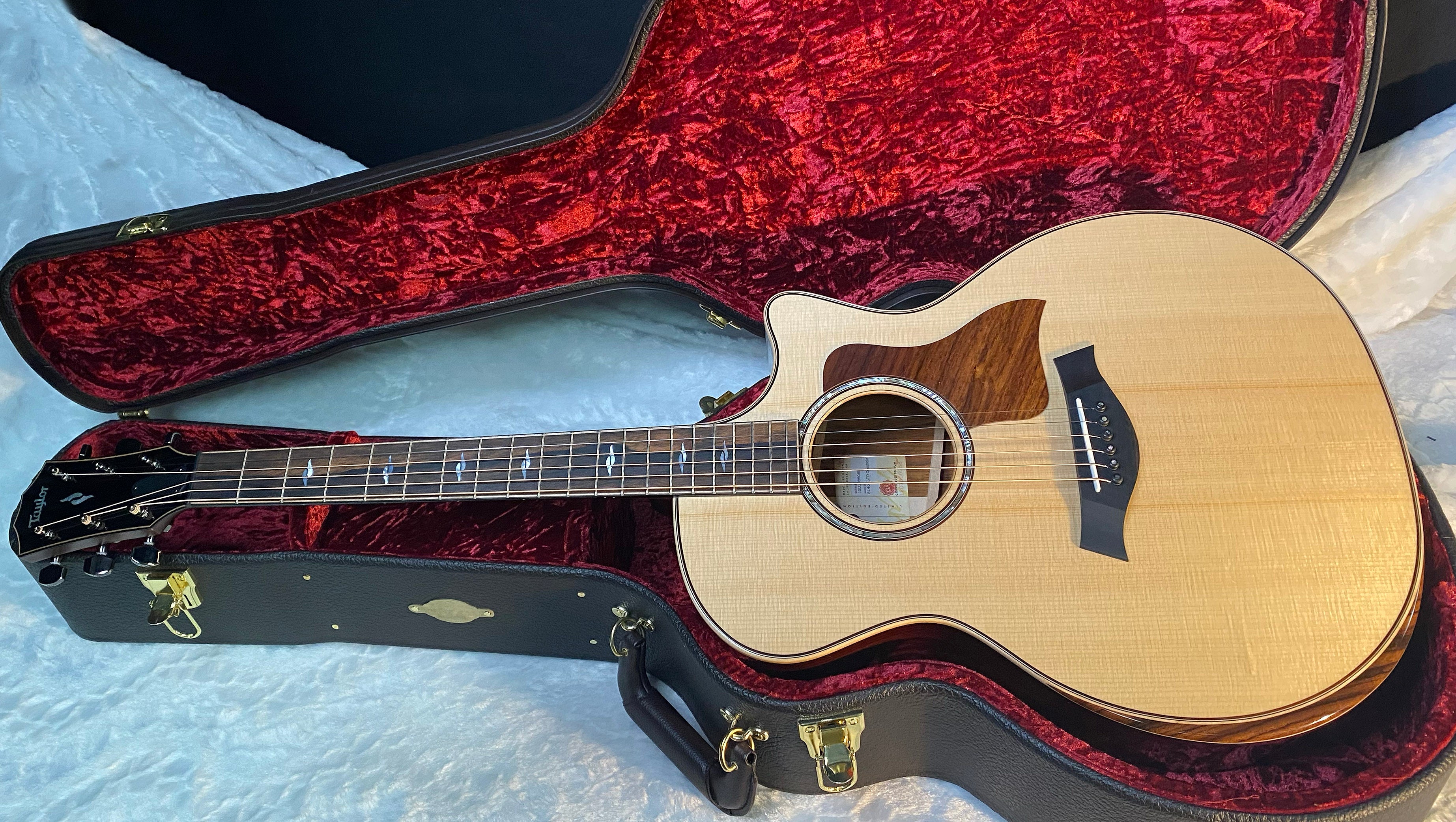 NEW! Taylor 814ce LTD Cocobolo Acoustic-Electric Guitar - Natural Top - Shaded Edgeburst Back & Sides - Authorized Dealer - SAVE! G06611
