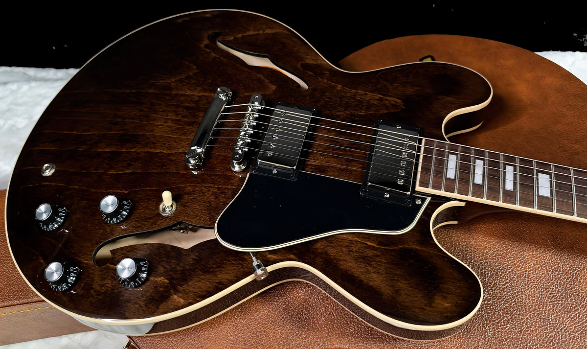 NEW ! Gibson ES-335 60s Semi-hollowbody Electric Guitar - Dark Walnut - Authorized Dealer - 7.8 lbs - G07996