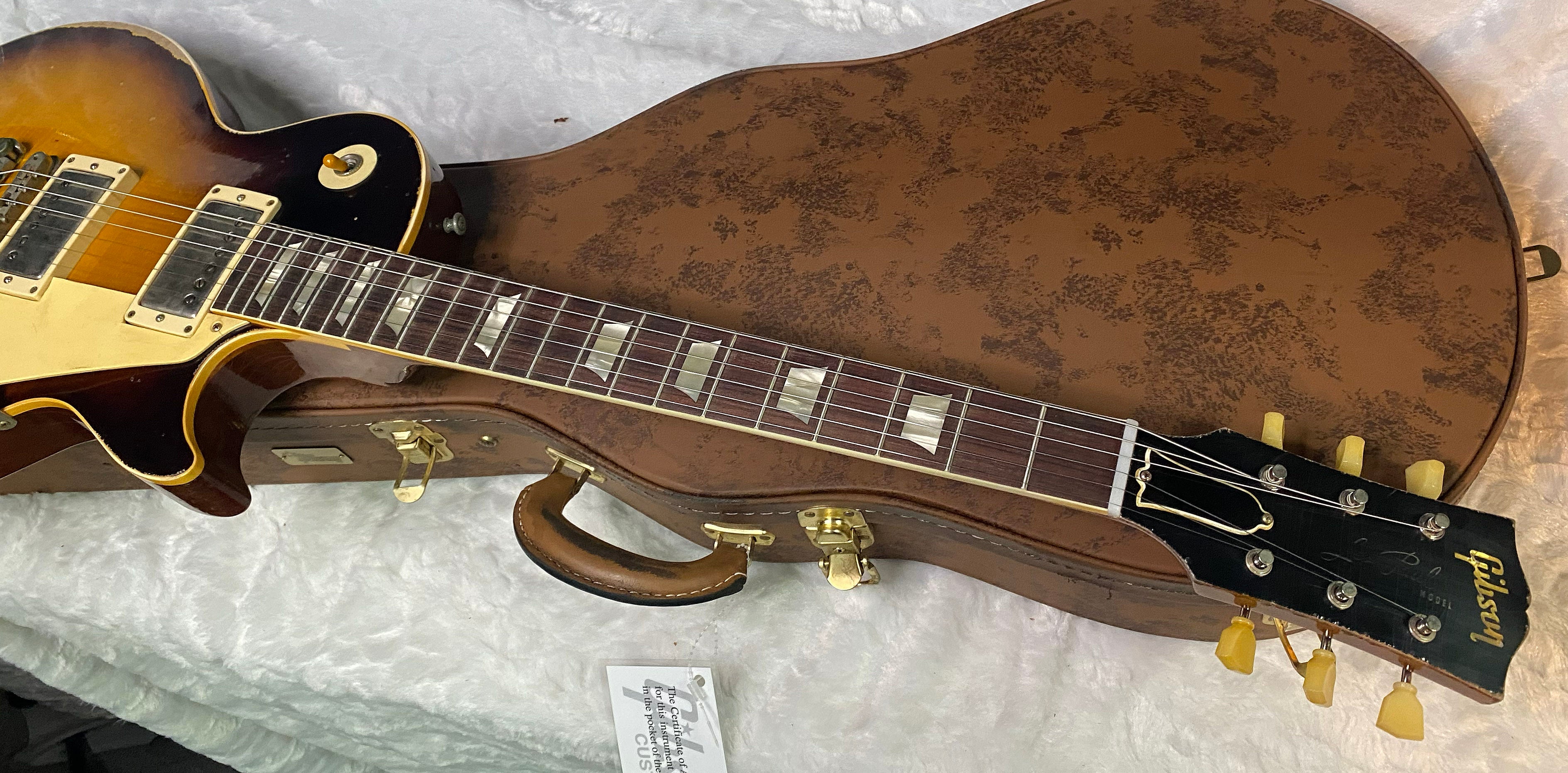 NEW! Gibson Custom 1959 Les Paul Standard Resissue Electric Guitar - Beauty of the Burst #58 - Heavy Aged - Murphy Lab - Authorized Dealer - 8.7 lbs - G07173