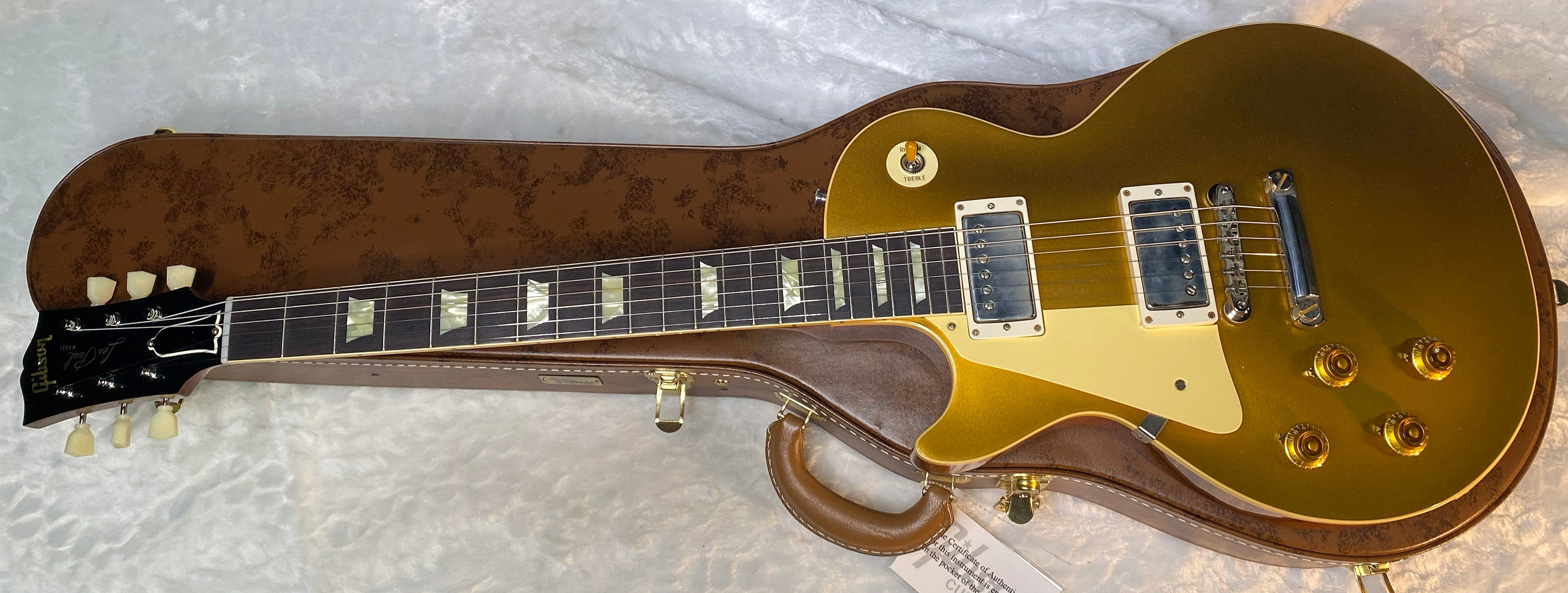 NEW Gibson Custom Shop '57 Les Paul Goldtop Reissue - Double Gold VOS - Left Handed - Authorized Dealer - Only 8.6 lbs G06605