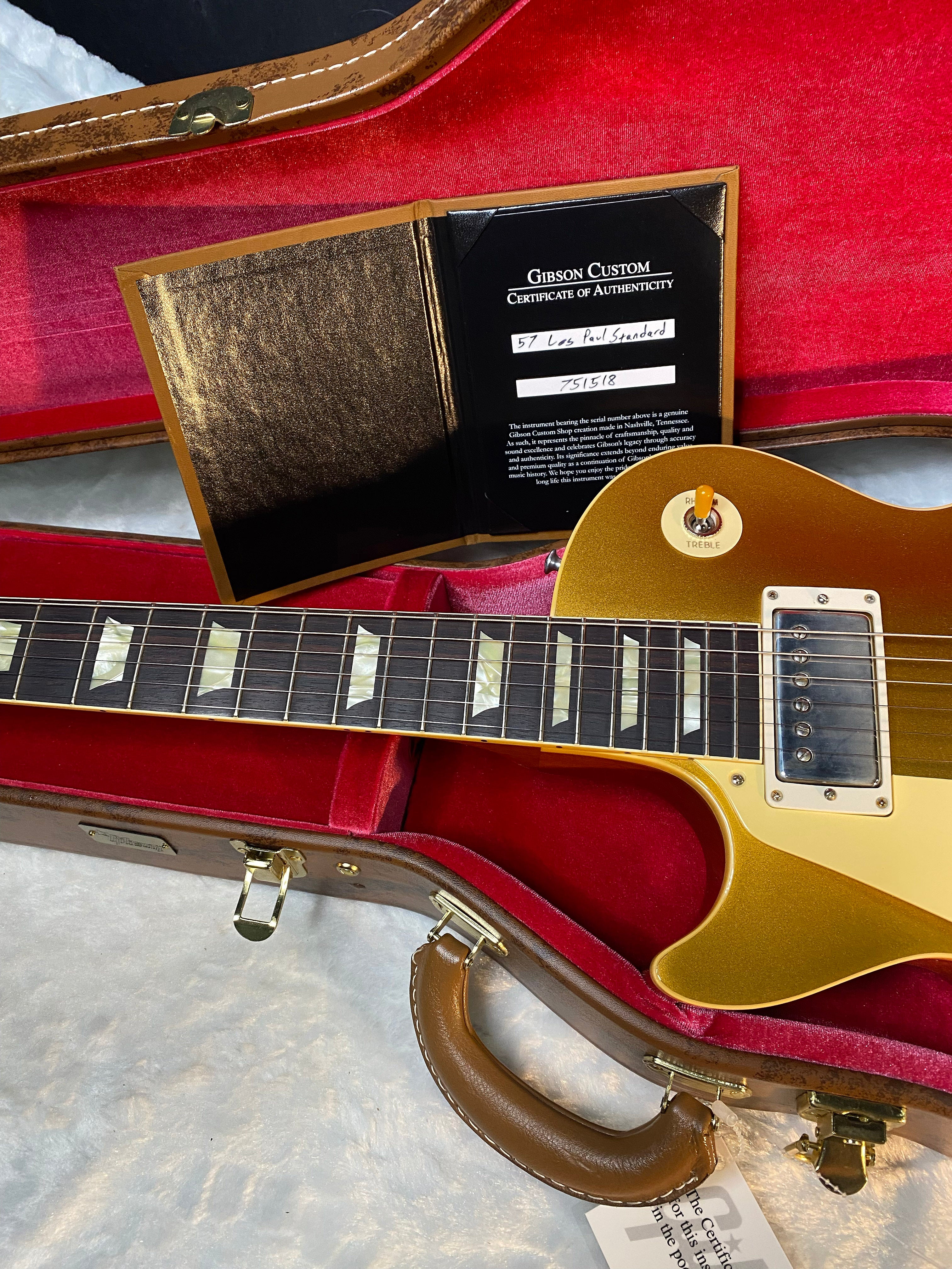 NEW Gibson Custom Shop '57 Les Paul Goldtop Reissue - Double Gold VOS - Left Handed - Authorized Dealer - Only 8.6 lbs G06605