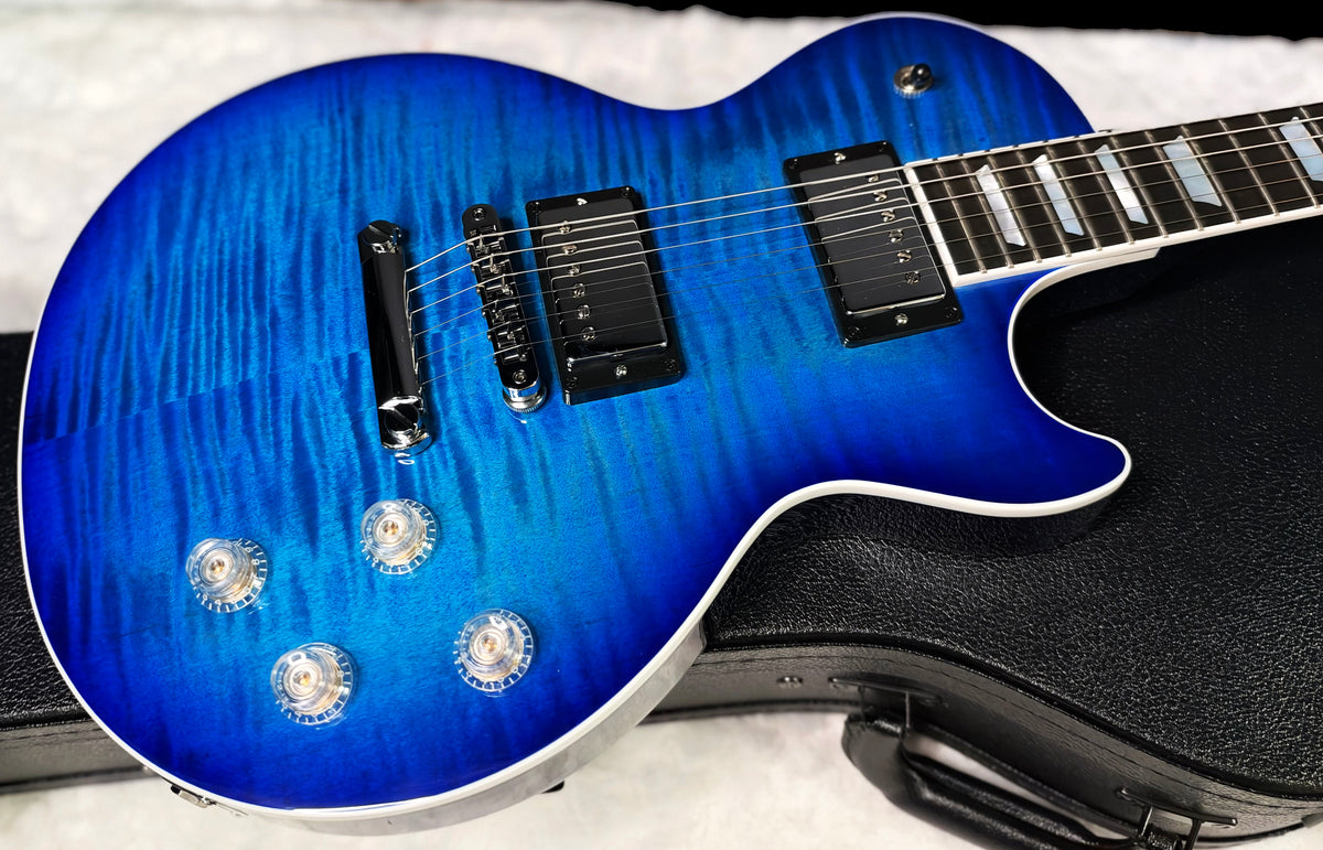 NEW ! Gibson Les Paul Modern Figured - Cobalt Burst - Beautiful Flame Top! Authorized Dealer - Only 8.2lbs - G0800